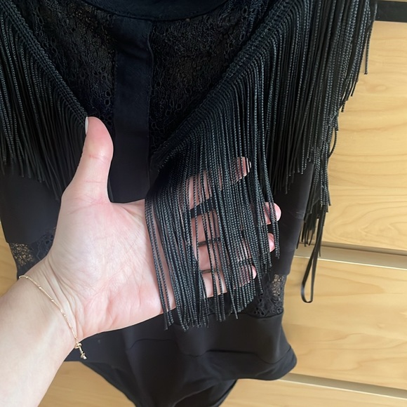 Bershka Bodysuit Top / Lace / Frills - Picture 3 of 5